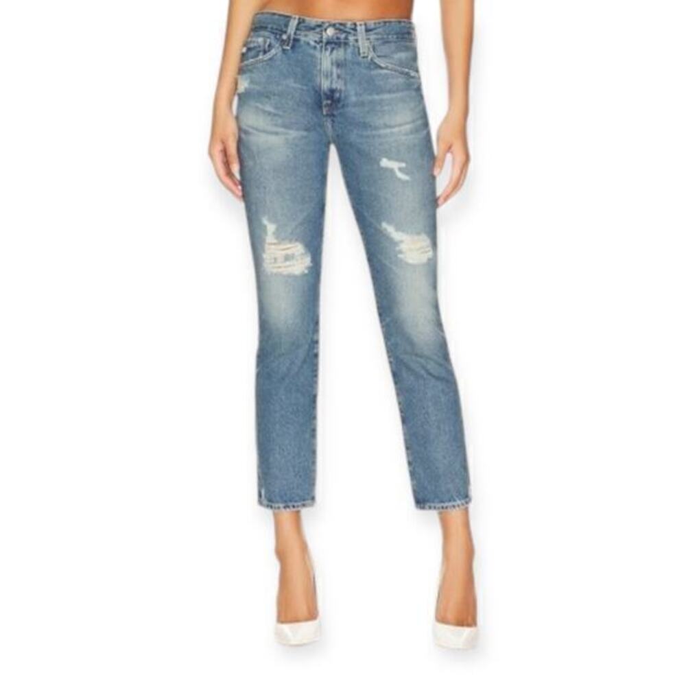 AG Jeans Ex-Boyfriend Slim Slouchy Slim 19 Years Reunion Destructed Size 26
